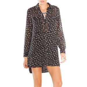 Amuse Society Milo Black Shirt Dress Button Up